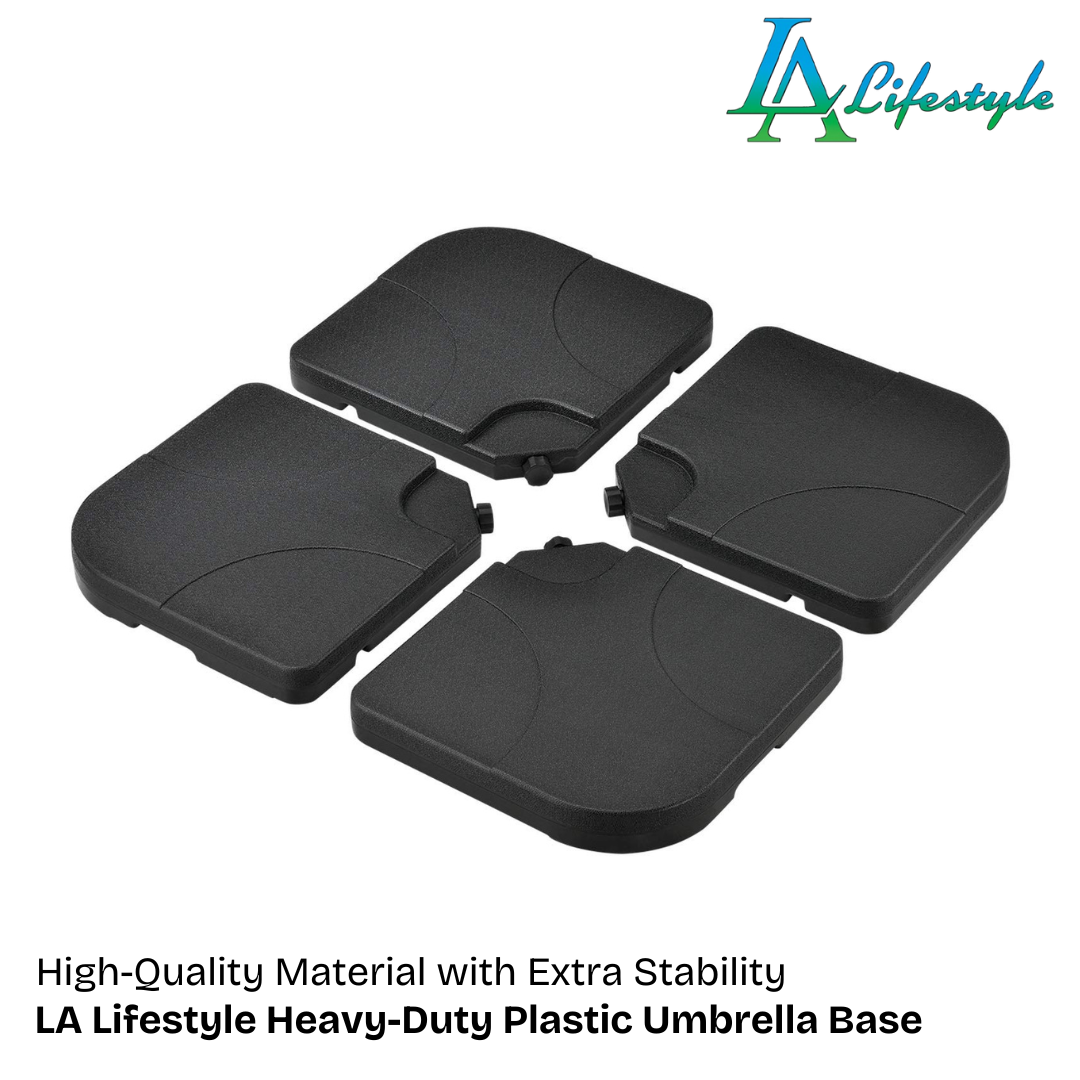 LA Lifestyle Heavy-Duty Plastic Umbrella Base