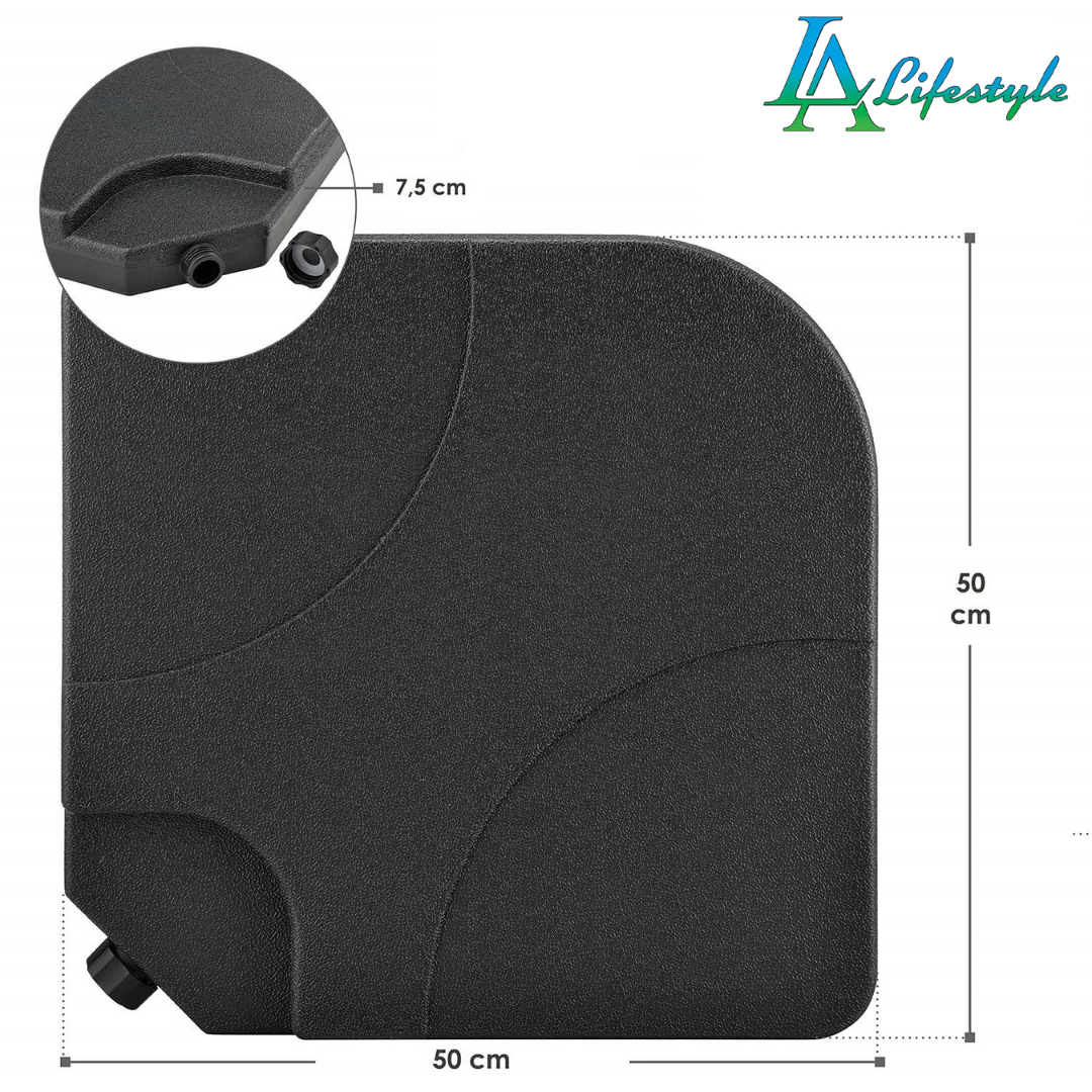 LA Lifestyle Heavy-Duty Plastic Umbrella Base