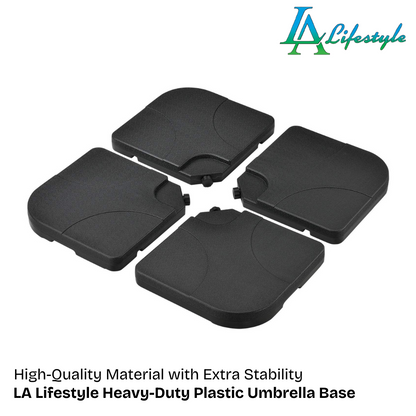 LA Lifestyle Heavy-Duty Plastic Umbrella Base