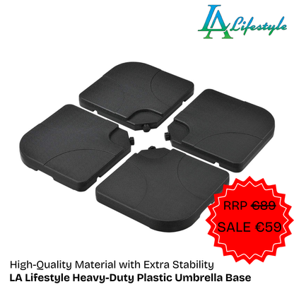 LA Lifestyle Heavy-Duty Plastic Umbrella Base