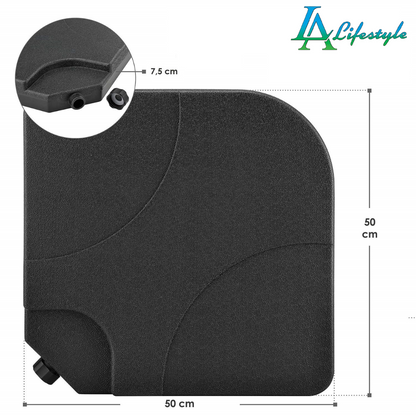 LA Lifestyle Heavy-Duty Plastic Umbrella Base